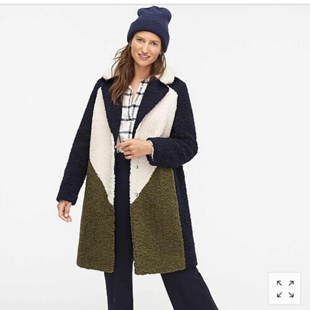 Sherpa teddy topcoat- perfect for fall!